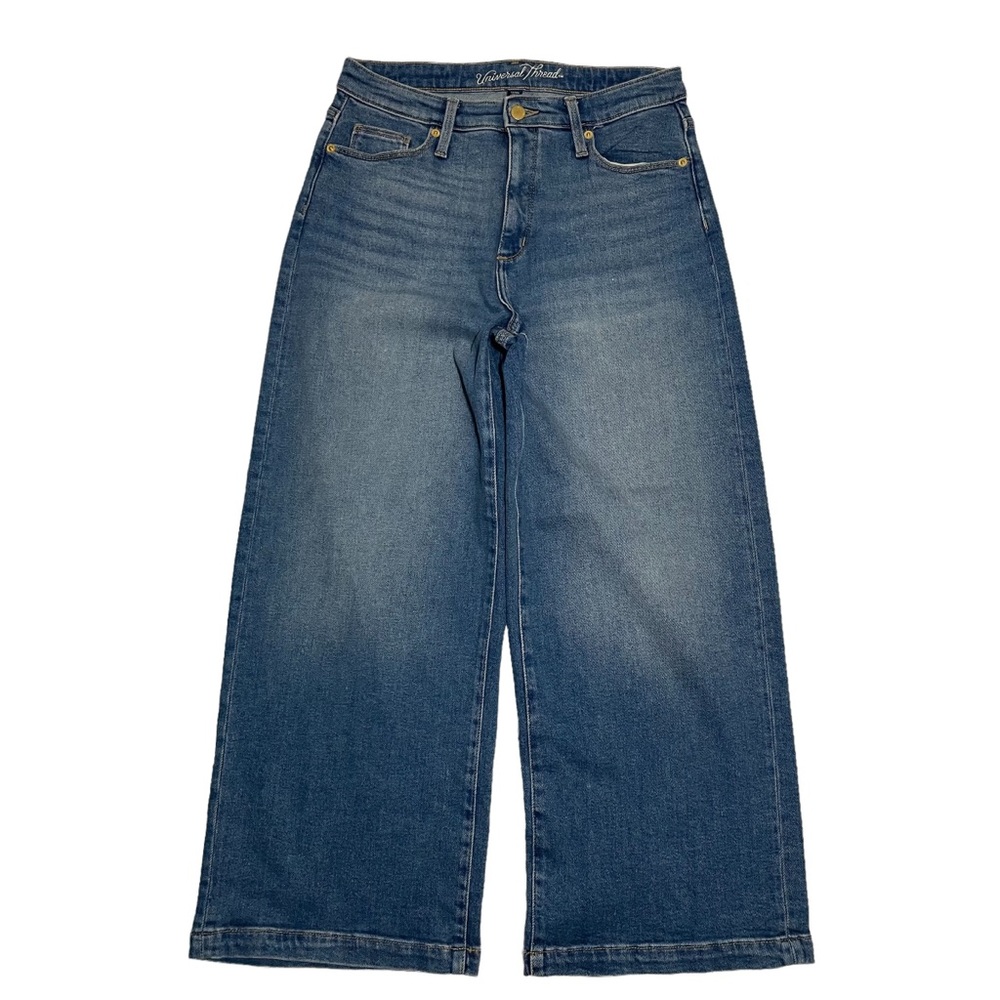 Oversized Wide Leg High Rise Crop Jeans Size 10 30 Universal Thread